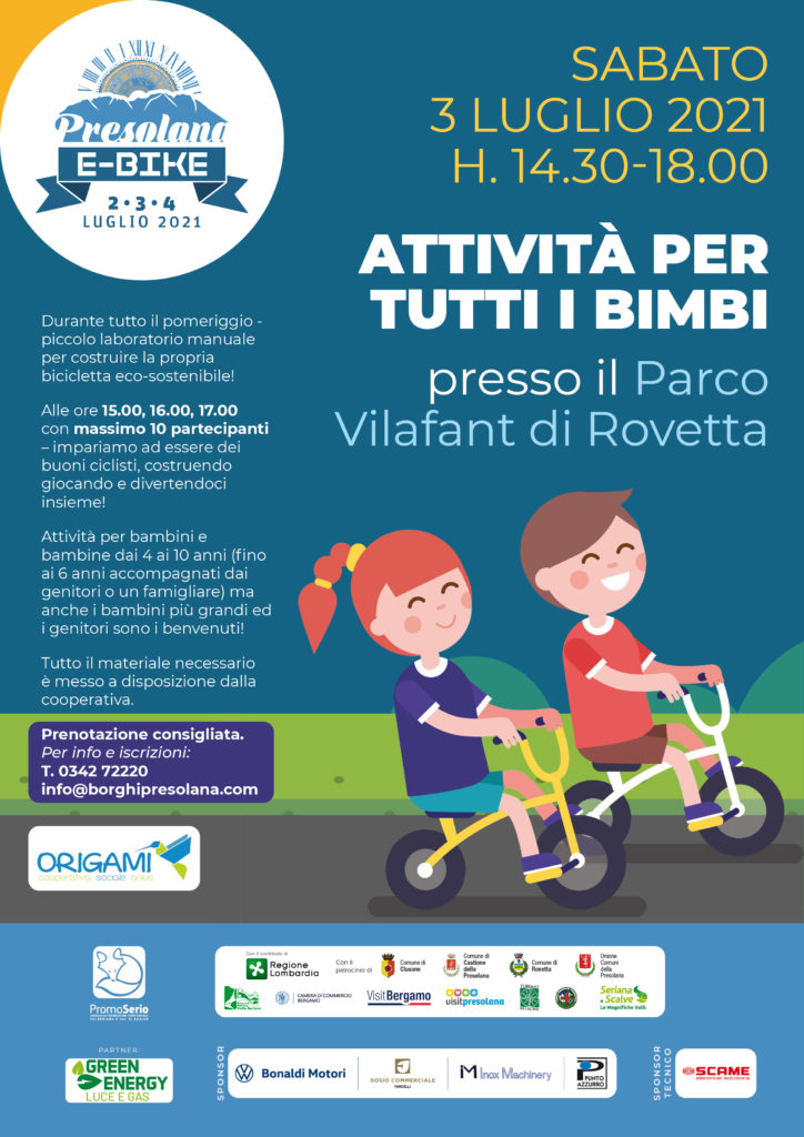 Presolana E Bike Attività Bimbi 3 luglio