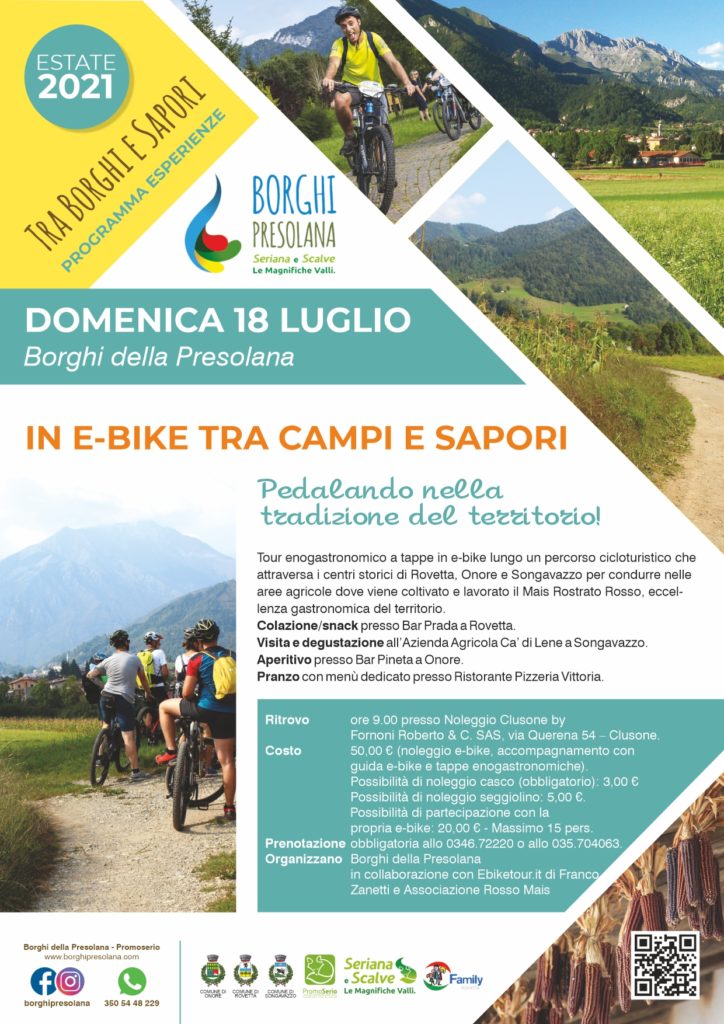 In E Bike Tra Campi E Sapori