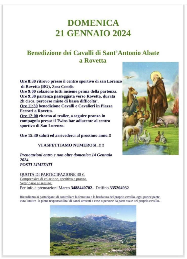 benedizione cavalli